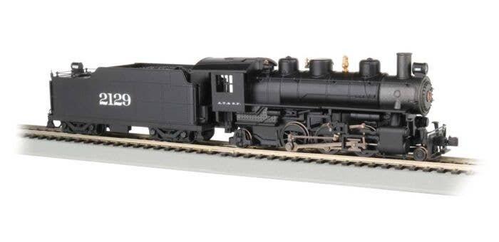Baldwin 2-6-2 Prairie with Smoke - Standard DC -- Santa Fe 2129, HO, Bachmann Industries 51529