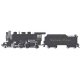 Baldwin 2-6-2 Prairie with Vanderbilt Tender, Smoke - Standard DC -- Northern Pacific 2456 (black, graphite), HO, Bachmann Indus