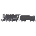 Baldwin 2-6-2 Prairie with Vanderbilt Tender, Smoke - Standard DC -- Northern Pacific 2456 (black, graphite), HO, Bachmann Indus