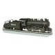 USRA 0-6-0 with Slope-Back Tender - Standard DC with Smoke -- Santa Fe 2034, HO, Bachmann Industries 50609