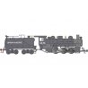 USRA 0-6-0 w/Vanderbilt Tender & Smoke - Standard DC -- Union Pacific 4436 (black, graphite), HO, Bachmann Industries 50717