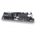 USRA 0-6-0 w/Vanderbilt Tender & Smoke - Standard DC -- Southern Pacific 1237 (black, silver), HO, Bachmann Industries 50710