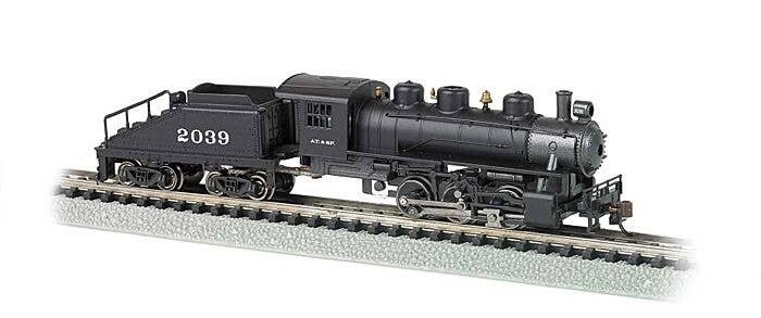 USRA 0-6-0 Switcher w/Slope-Back Tender - Standard DC -- Santa Fe 2039, N, Bachmann Industries 50566