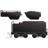 H-6-Style Tender Only -- Painted, Unlettered, HO, Rapido Trains Inc 603090