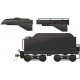 Class D10-Style Tender - Ready to Run -- Painted, Unlettered (black), HO, Rapido Trains Inc 602091