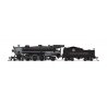 USRA 4-6-2 Light Pacific - Standard DC - Stealth -- Denver & Rio Grande Western 802 (black, graphite, Royal Gorge Logo), N, Broa