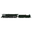 Class Q2 4-4-6-4 Duplex - Sstandard DC - Stealth Brass Hybrid -- Pennsylvania Railroad 6131 (black, graphite, Tuscan), HO, Broad
