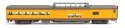 85′ ACF Observation Dome Lounge Lighted - Ready to Run -- Union Pacific(R) (Armour Yellow, gray City of Portland Tail Sign), H