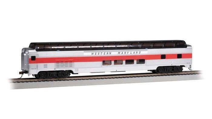 Budd 85′ Full-Length Dome with Lights - Ready to Run - Silver Series(R) -- Western Maryland Scenic Railway 1391 Ocean View (si