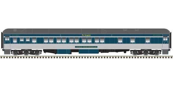 Pullman Heavyweight Plan 3973 10-1-1 Sleeper - Ready to Run -- Chicago & Eastern Illinois Chief Red Shield (Georgian, blue, silv