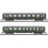 Type AB4u-38 1/2nd Class & BC4u-39 3rd Class D 96 Cars - Ready to Run - Minitr -- German Federal Railroad DB (Era III 1952, D 96