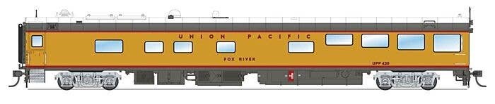 Track Inspection Theater Car - Ready to Run -- Union Pacific Fox River (2006-2020s Scheme, Armour Yellow, gray, red), HO, Broadw