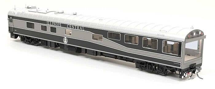 Track Inspection Theater Car - Ready to Run -- Illinois Central 800653 (black, gray), HO, Broadway Limited Imports 9161