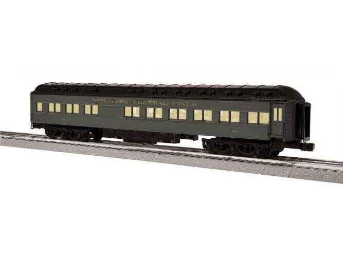 18′ Heavyweight Pullman Diner w/StationSounds - 3-Rail - Ready to Run -- New York Central 146 (20th Century Ltd, Pullman Green