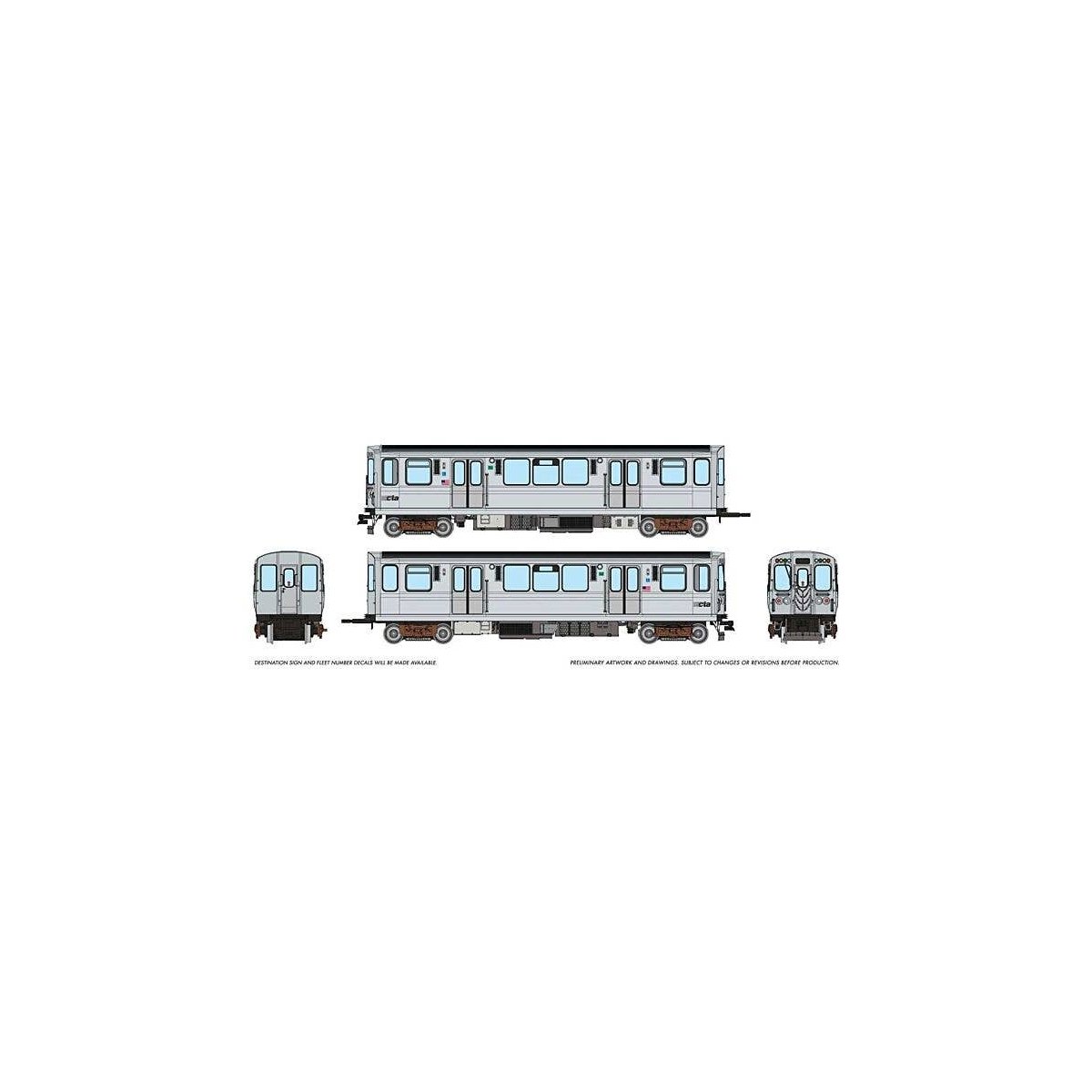 CTA 2600-series DC Speed, HO, Rapido Trains Inc 208005