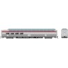 SP 3/4 Dome-Lounge - Ready to Run -- Southern Pacific 3606 (General Service, silver, red, Fluted Sides), HO, Rapido Trains Inc 1