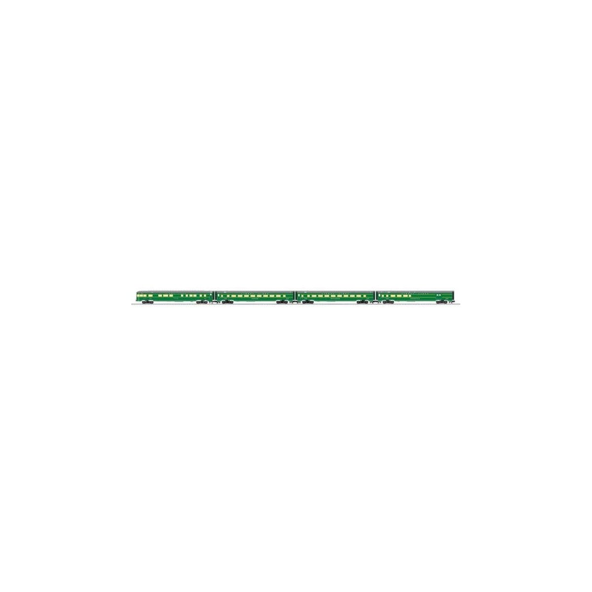 21′ Smooth-Side Combine, 2 Coach, Observation Set - 3-Rail - Ready to Run -- Lionel Lines Hillside, Maplewood, Springfield, C