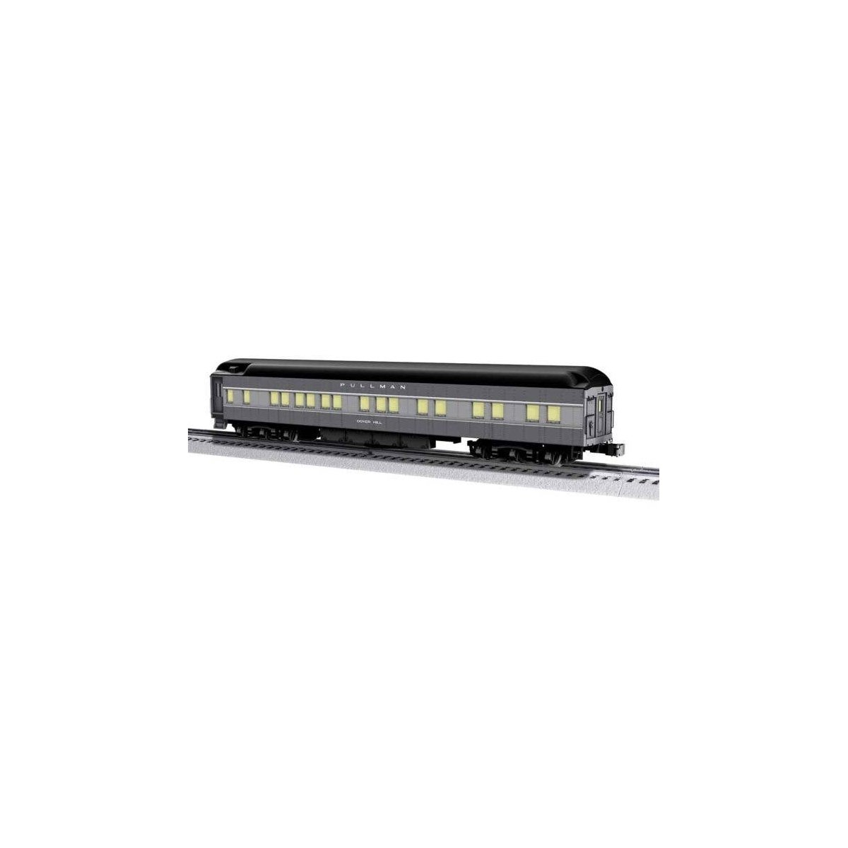 18′ Heavyweight Pullman Sleeper w/SleeperSounds - 3-Rail - Ready to Run -- New York Central Dover Hill (2-Tone Gray, black), O
