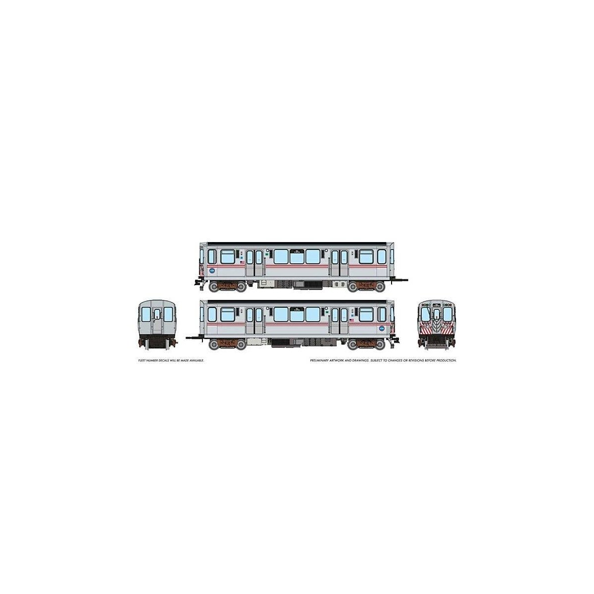 CTA 2600-series DCC Work, HO, Rapido Trains Inc 208514