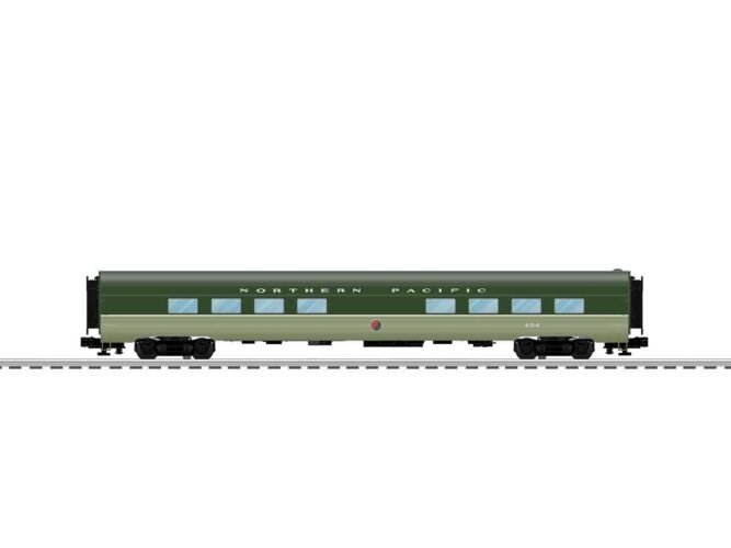 21′ Smooth-Side Diner with StationSounds - 3-Rail - Ready to Run -- Northern Pacific 454 (Loewy 2-Tone Green), O, Lionel 26270