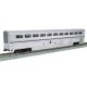 Superliner I Coach-Baggage- Lighted - Ready to Run -- Amtrak 31031 (Phase VI silver, blue, red), HO, Kato USA Inc 3560951