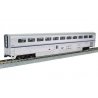 Superliner I Coach-Baggage- Lighted - Ready to Run -- Amtrak 31031 (Phase VI silver, blue, red), HO, Kato USA Inc 3560951