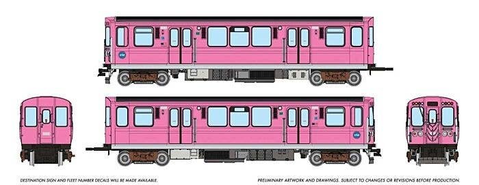 CTA 2600-series DC Pink, HO, Rapido Trains Inc 208015