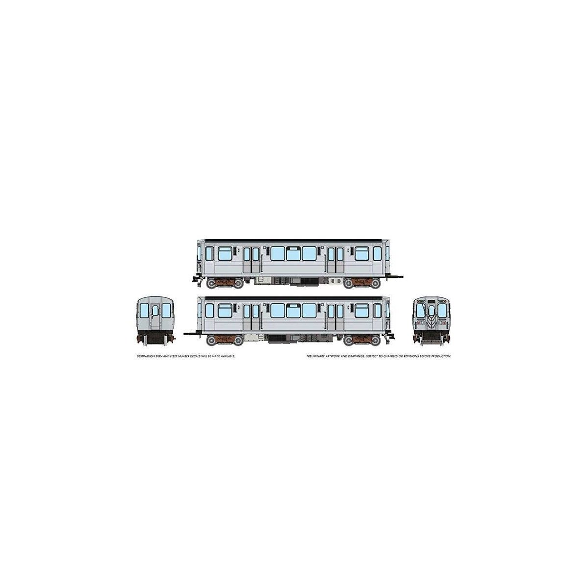 CTA 2600-series DC Unlett, HO, Rapido Trains Inc 208019