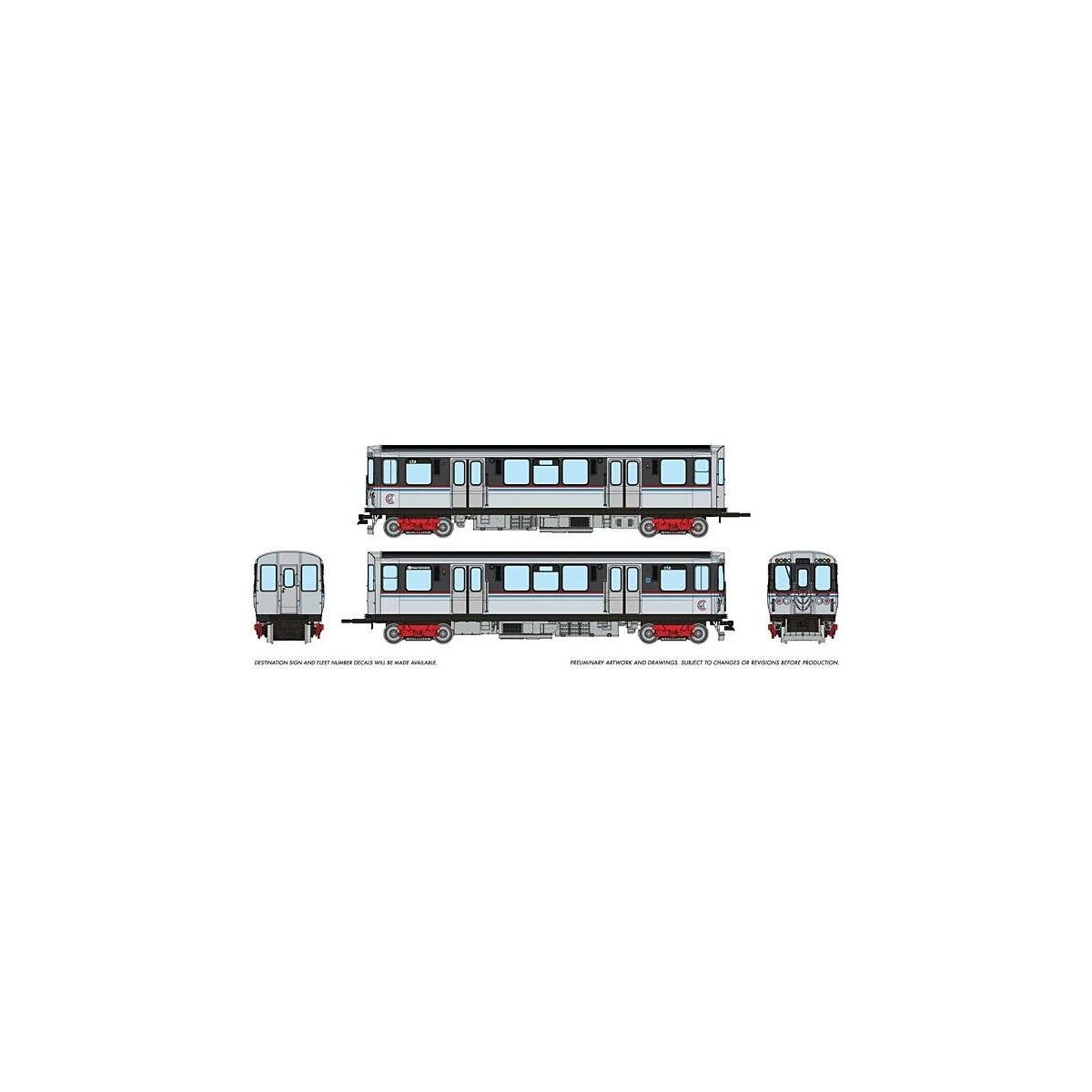CTA 2600-series DC As Del, HO, Rapido Trains Inc 208002