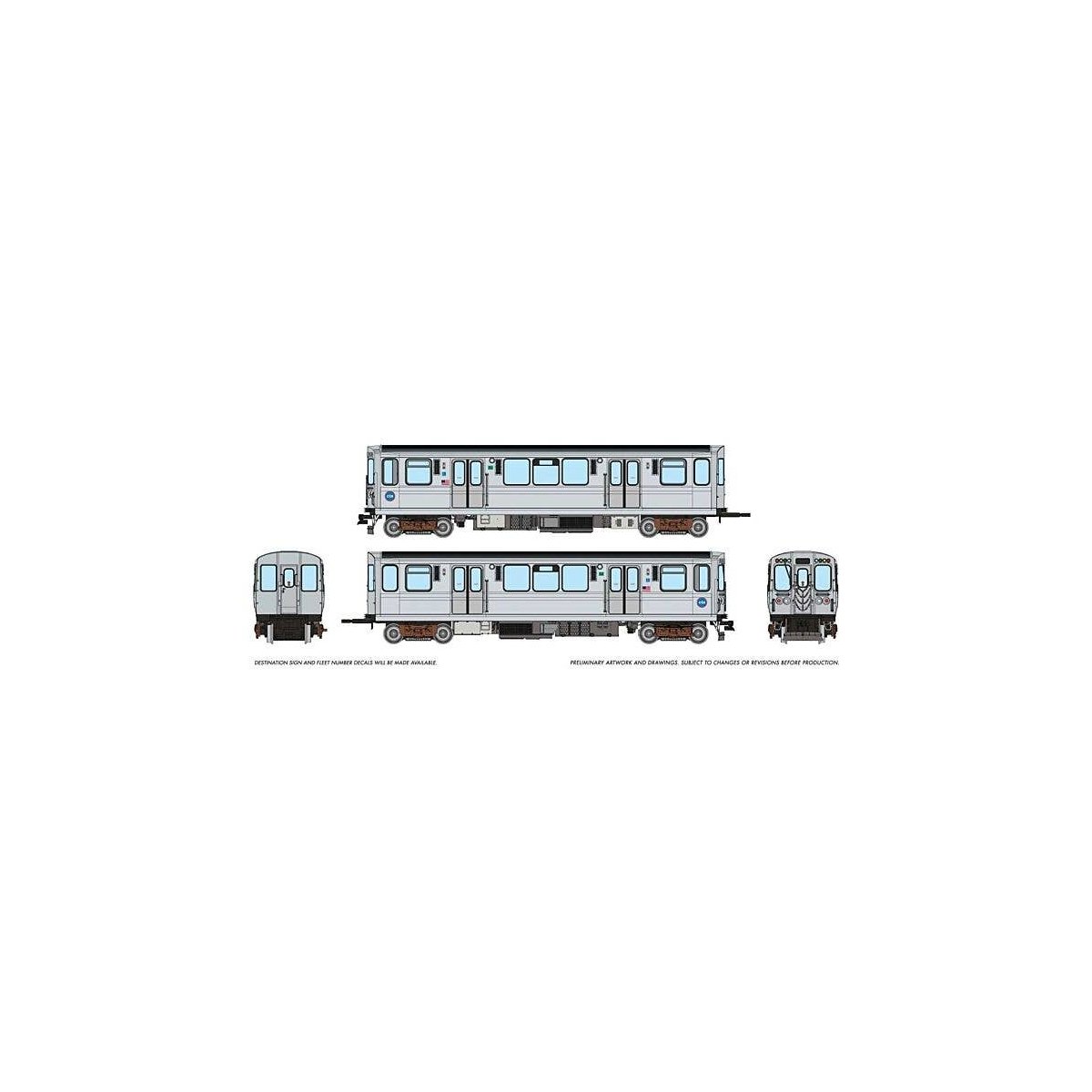 CTA 2600-series DC Circle, HO, Rapido Trains Inc 208012