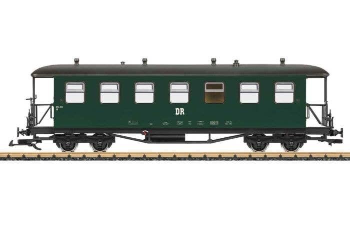 Type KB 2nd Class Coach - Ready to Run -- German State Railroad DR (Era IV, green, gray), G, LGB 36372