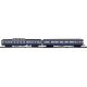 70′ Streamlined Dome, Observation - 3-Rail - Ready to Run -- Baltimore & Ohio 5550 High Dome, 3315 Chicago (blue, gray), O, At