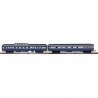 70′ Streamlined Dome, Observation - 3-Rail - Ready to Run -- Baltimore & Ohio 5550 High Dome, 3315 Chicago (blue, gray), O, At