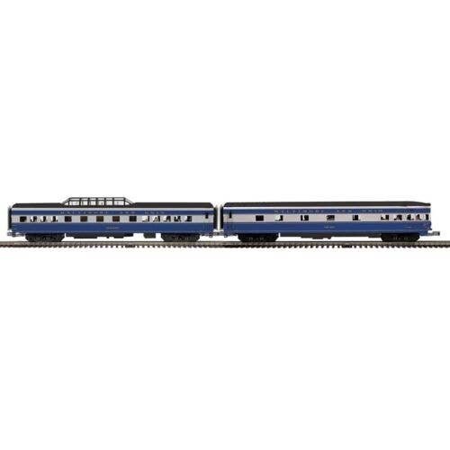 70′ Streamlined Dome, Observation - 3-Rail - Ready to Run -- Baltimore & Ohio 5550 High Dome, 3315 Chicago (blue, gray), O, At