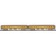 70′ Streamlined Sleeper 2-Pack - 3-Rail - Ready to Run -- Union Pacific San Gabriel, Olivera (Armour Yellow, gray, red, City o
