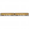 70′ Streamlined Sleeper 2-Pack - 3-Rail - Ready to Run -- Union Pacific San Gabriel, Olivera (Armour Yellow, gray, red, City o