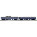 70′ Streamlined Coach, Dome - 3-Rail - Ready to Run -- Baltimore & Ohio 5501 LaPaz, 5551 Sky Dome (blue, gray), O, Atlas O 300