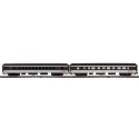 70′ Streamlined Coach, Diner - 3-Rail - Ready to Run -- Canadian National 5421, 1436 (black, white, red), O, Atlas O 3001950