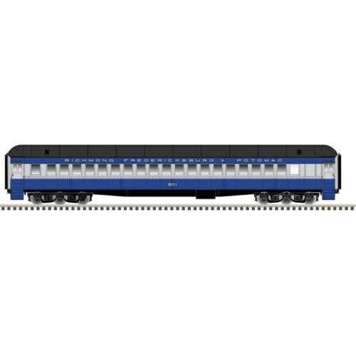 Modernized Heavyweight Coach - Ready to Run -- Richmond, Fredricksburg & Potomac 502 (blue, gray), HO, Atlas Model Railroad Co. 