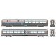 Viewliner II Diner - Ready to Run -- Amtrak 68019 Nashville (Phase III silver red, white, blue), HO, Kato USA Inc 356232