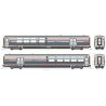 Viewliner II Baggage-Dormitory - Ready to Run -- Amtrak 69009 (Phase III silver red, white, blue), HO, Kato USA Inc 356242