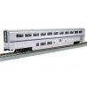Superliner I Coach- Lighted - Ready to Run -- Amtrak 34035 (Phase VI silver, blue, red), HO, Kato USA Inc 3560591