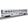 Superliner I Sleeper - Ready to Run -- Amtrak 32009 George M Pullman (Phase VI silver, blue, red), HO, Kato USA Inc 356088