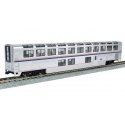 Superliner I Lounge - Ready to Run -- Amtrak 33003 (Phase VI silver, blue, red), HO, Kato USA Inc 356066