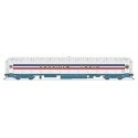 80′ PRR P70 Coach - Ready to Run -- American Freedom Train (1947 Scheme, white, red, blue, gold Freedom Train), HO, Broadway L