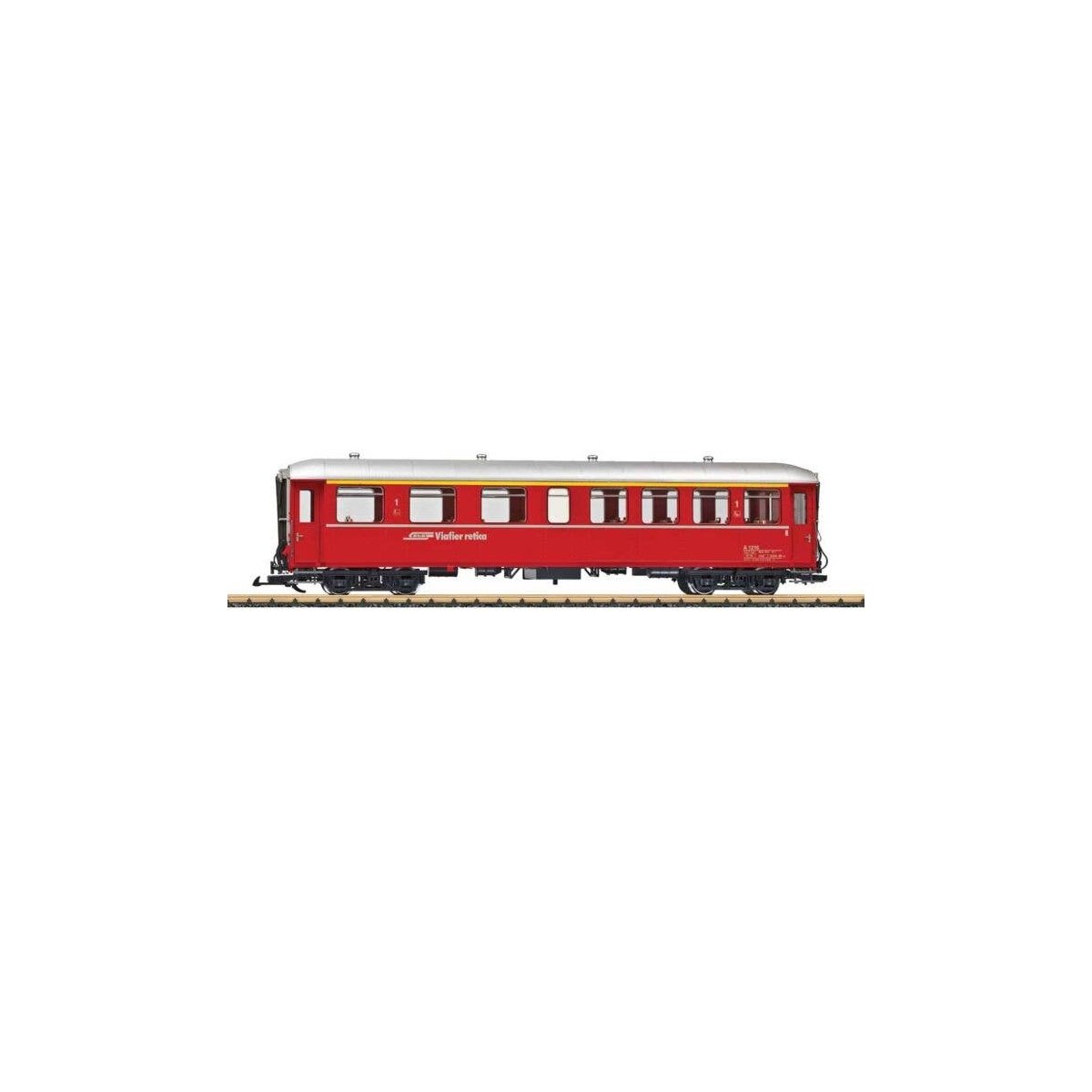 1st Class Coach - Ready to Run -- Rhaetian Railway RhB (Era VI, red, silver), G, LGB 31525