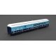 Heavyweight Coach-Baggage-Combine - Ready to Run -- Christmas (blue, white), HO, Broadway Limited Imports 9745