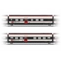 Type D & Type E 2nd Class Add-On for Giruno Train Set - 3-Rail - Ready to Run -- Swiss Federal Railways SBB Set 2 (Era VI 2021, 