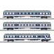 Type Bnrdzf 463.0 Cab Car, ABnrz 403.4, Bnrz 450.3 Set - 3-Rail - Ready to R -- Train Rental, Inc. TRI (Era VI 2021, blue, white