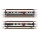 Type J & Type K 2nd Class Add-On for Giruno Train Set - Ready to Run -- Swiss Federal Railways SBB Set 3 (Era VI 2021, white, bl